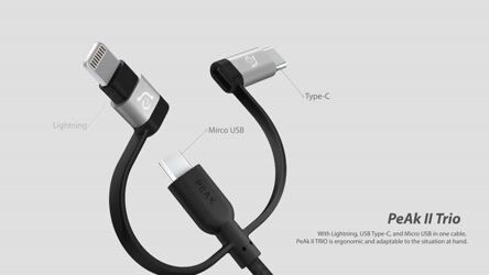 ویدئو معرفی کابل 3 در 1 آدام المنتس مدل MFi PeAk II Trio